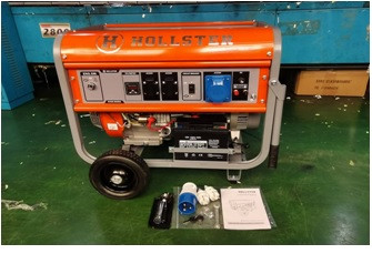 Генератор газ/бензин HOLLSTER HHGE6500ЕG LUX, 6.0/6.5кВт, електростартер, мідна обмотка, посилена рама