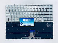 Оригінальна клавіатура для ноутбука HP Envy x360 15-eu, 15m-eu, 15m-es series, rus, silver, підсвітка
