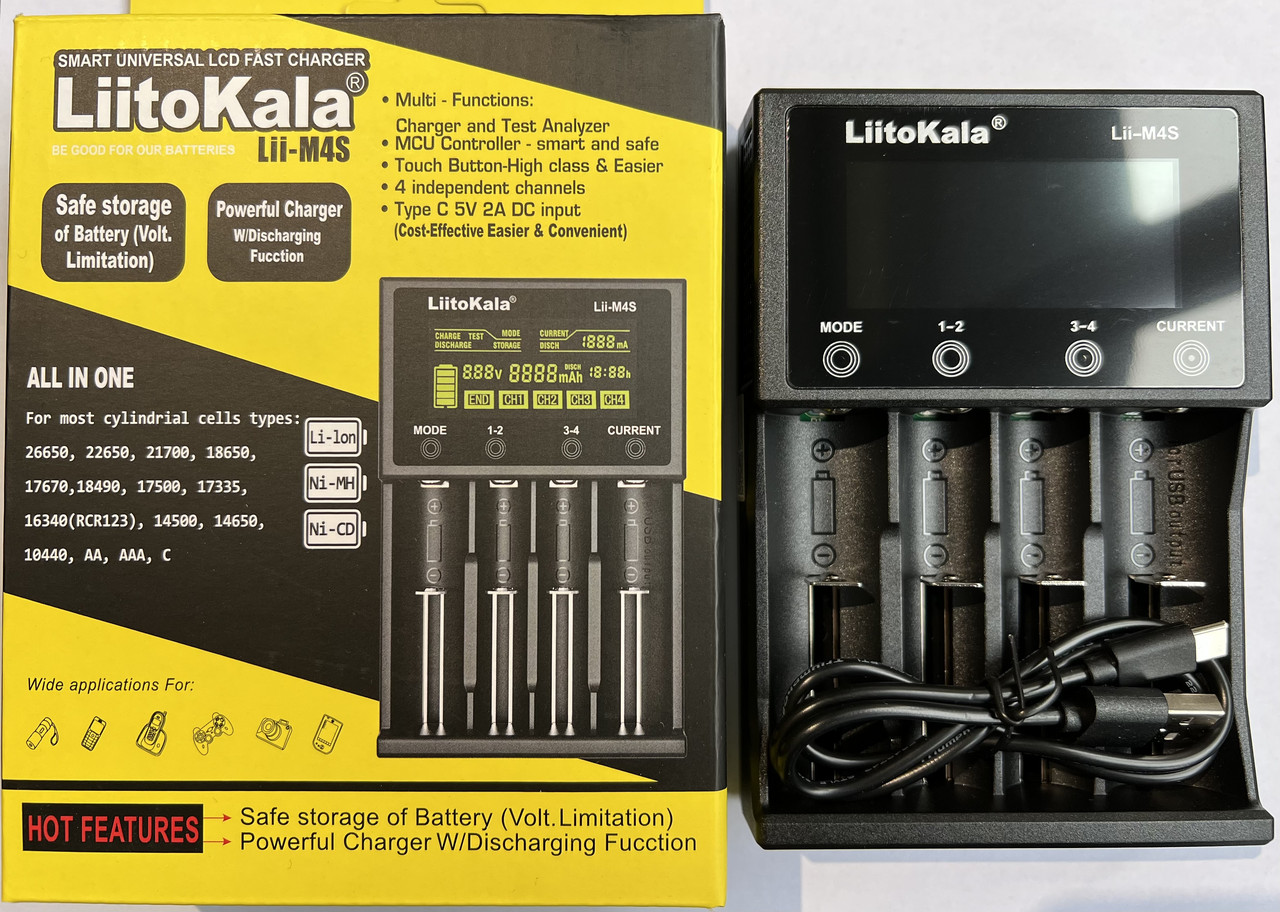Зарядное устройство LiitoKala Lii-M4S - фото 1 - id-p1733347409