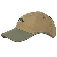 Бейсболка Helikon-Tex® Logo Cap - PolyCotton Ripstop - Coyote/Olive Green