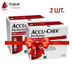 Тест-смужки Акку-Чек Перформа (Accu-Chek Performa) 200 штук (по 100 шт. в уп)