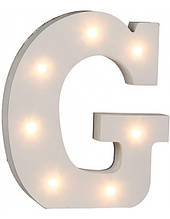 БУКВА G У пластик З LED