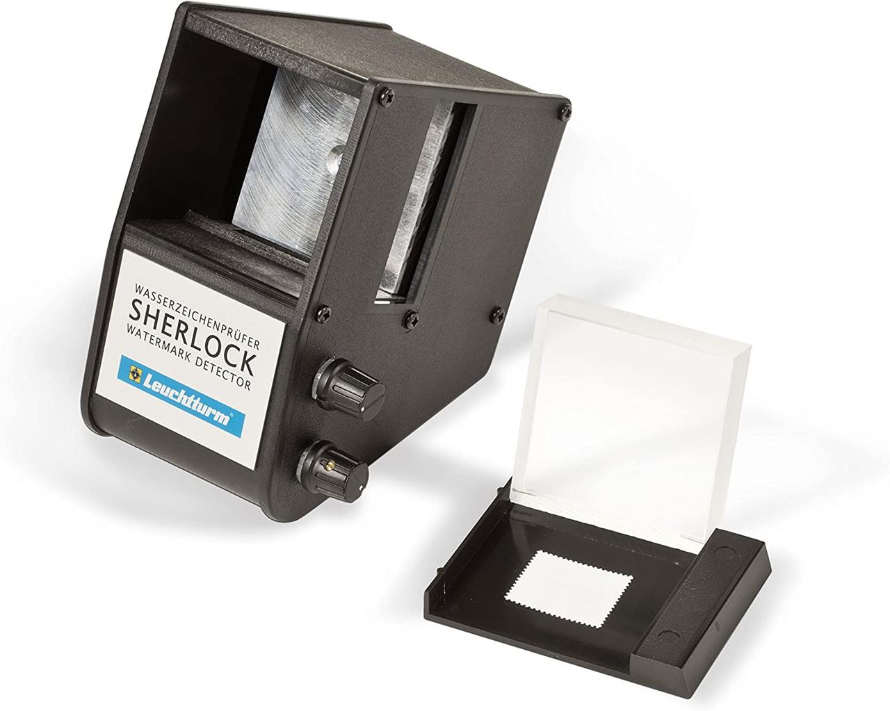 Прослуховувач водяних знаків Leuchtturm SHERLOCK дитiктор тестер для марок, фото 1