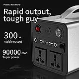 Портативна зарядна станція, домашня електростанція OKD-300 Power Station 300W (90000 mAh), фото 6