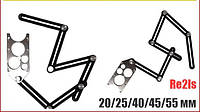 Шаблометр линейка угломер многофункциональный (Алюминий) с стальной накладкой Re2ls 77-556
