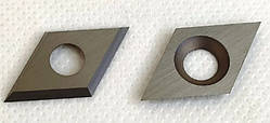 Ножі підрізні твердосплавні у формі ромба 14х14х2 мм