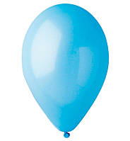 Повітряні кульки "Blue", 10 шт, Італія, розмір - 30 см, колір - блакитний