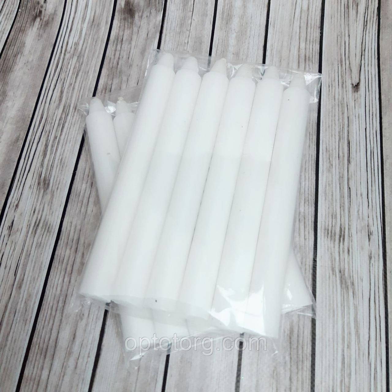 Свічки парафінові господарські Польща 160*18 мм 6 шт 6 годин, фото 1