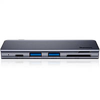 USB-Hub Baseus Harmonica Five-in-one HUB Adapter Grey