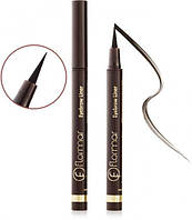 Підводка — Фломастер для брів Flormar Eyebrow Liner, Deep Dark brown, 1 мл