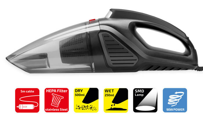 Премиум пылесос для сухой и влажной уборки "TURBO POWER PRO" Heyner ...