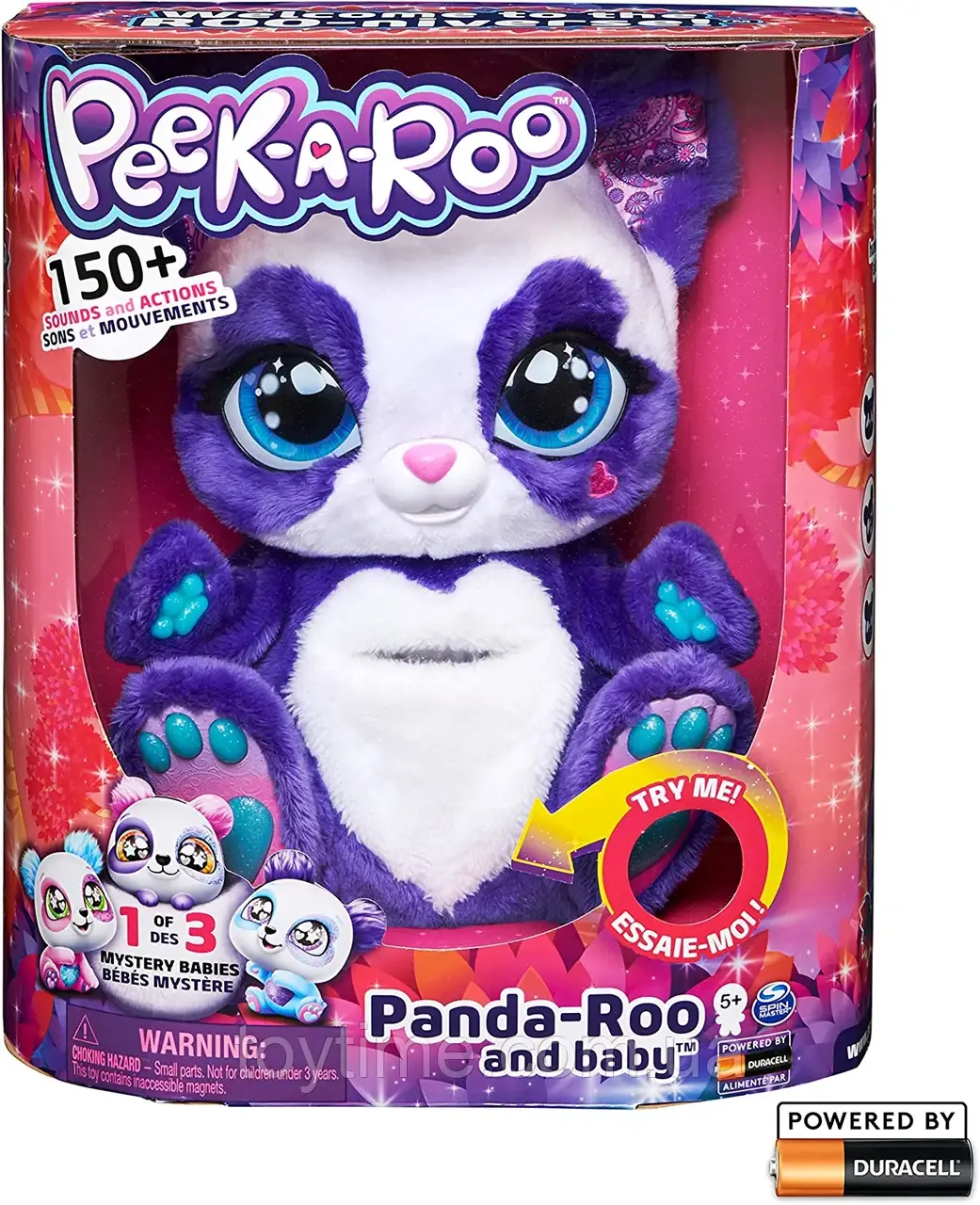 Интерактивная мягкая игрушка-сюрприз Spin Master Peek-A-Roo / Interactive Peek-A-Roo Plush Toy