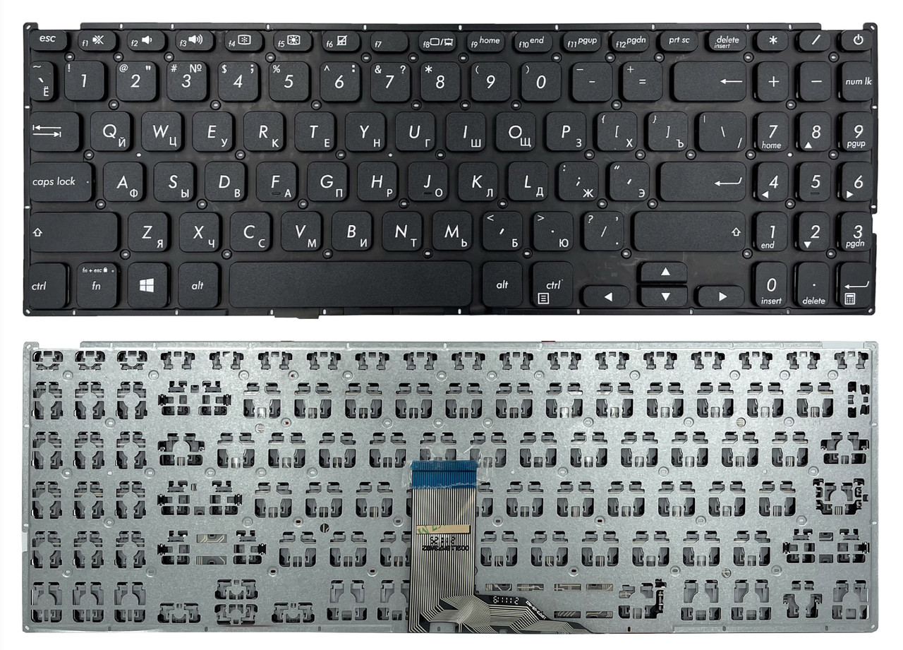 Клавіатура для Asus Vivobook X512D X512F X512J X512U F512D V5000D V5000J FL8700F Y5000F Y5200F чорна без