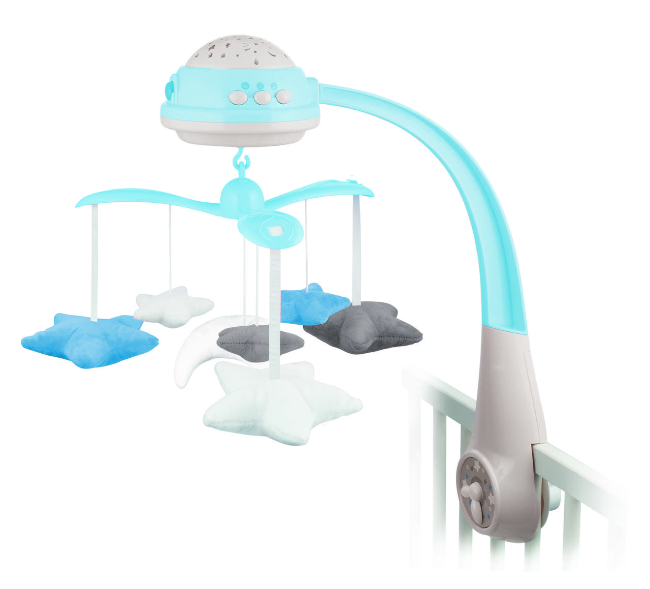 Мобіль Canpol для немовлят з проектором та синьою музичною скринькою.