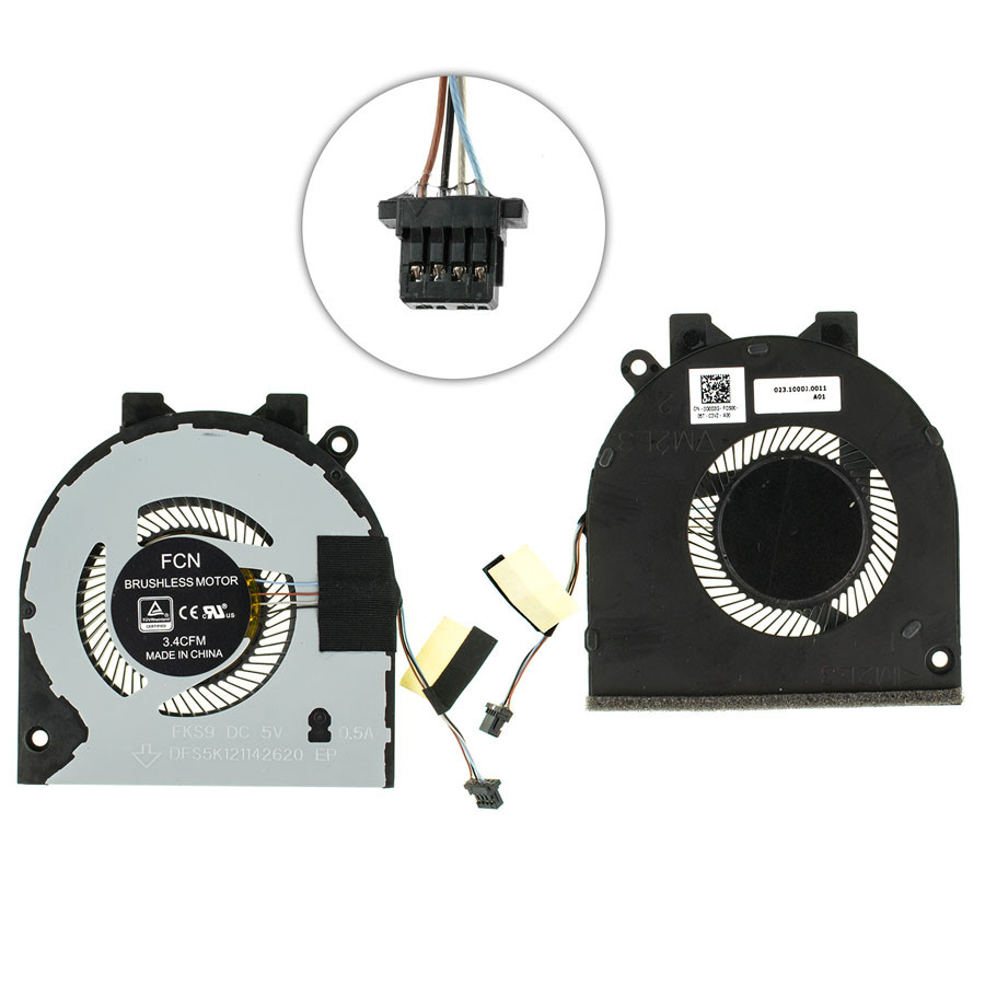 Вентилятор для ноутбука DELL INSPIRON 5480, 5482, 5488 5580, 5581, 5584, 5585 (CN-0G0D3G) (Кулер), фото 1