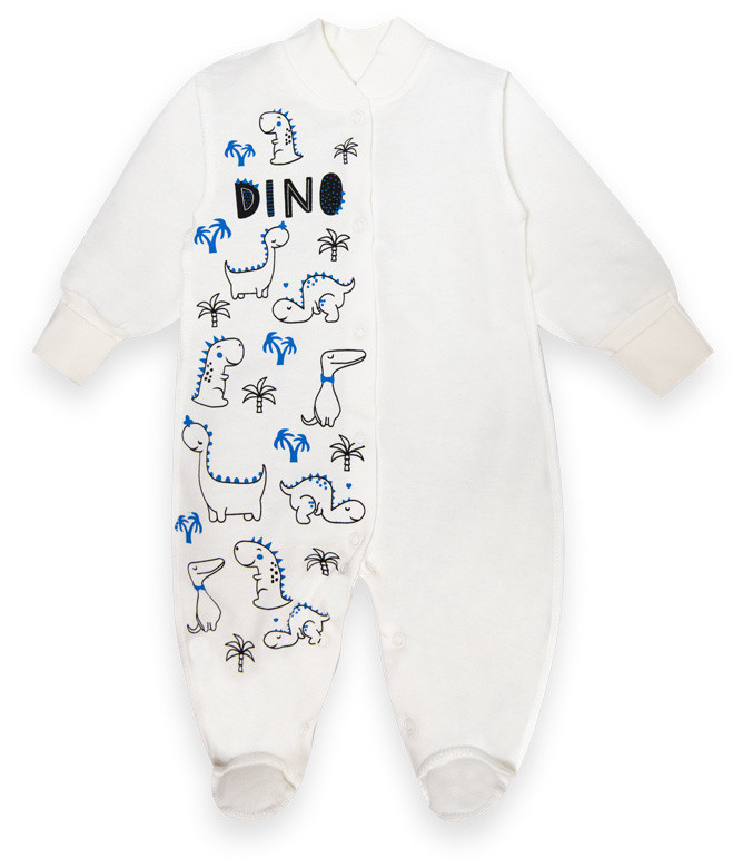 Комбінезон дитячий для хлопчика GABBI КВ-22-2-20 Dino Молочний на зріст 56 (13302)