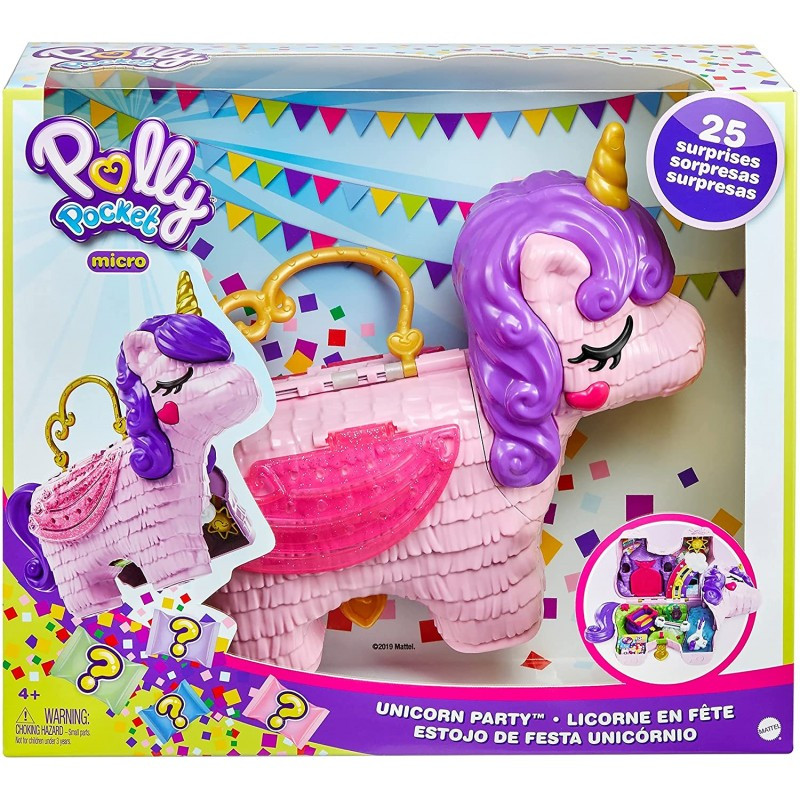 Ігровий набір Поллі Покет вечірка єдинорога Polly Pocket GVL88 Unicorn Party