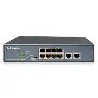 POE-комутатор 10-портовий Unipoe PM3010FSF-120 V3