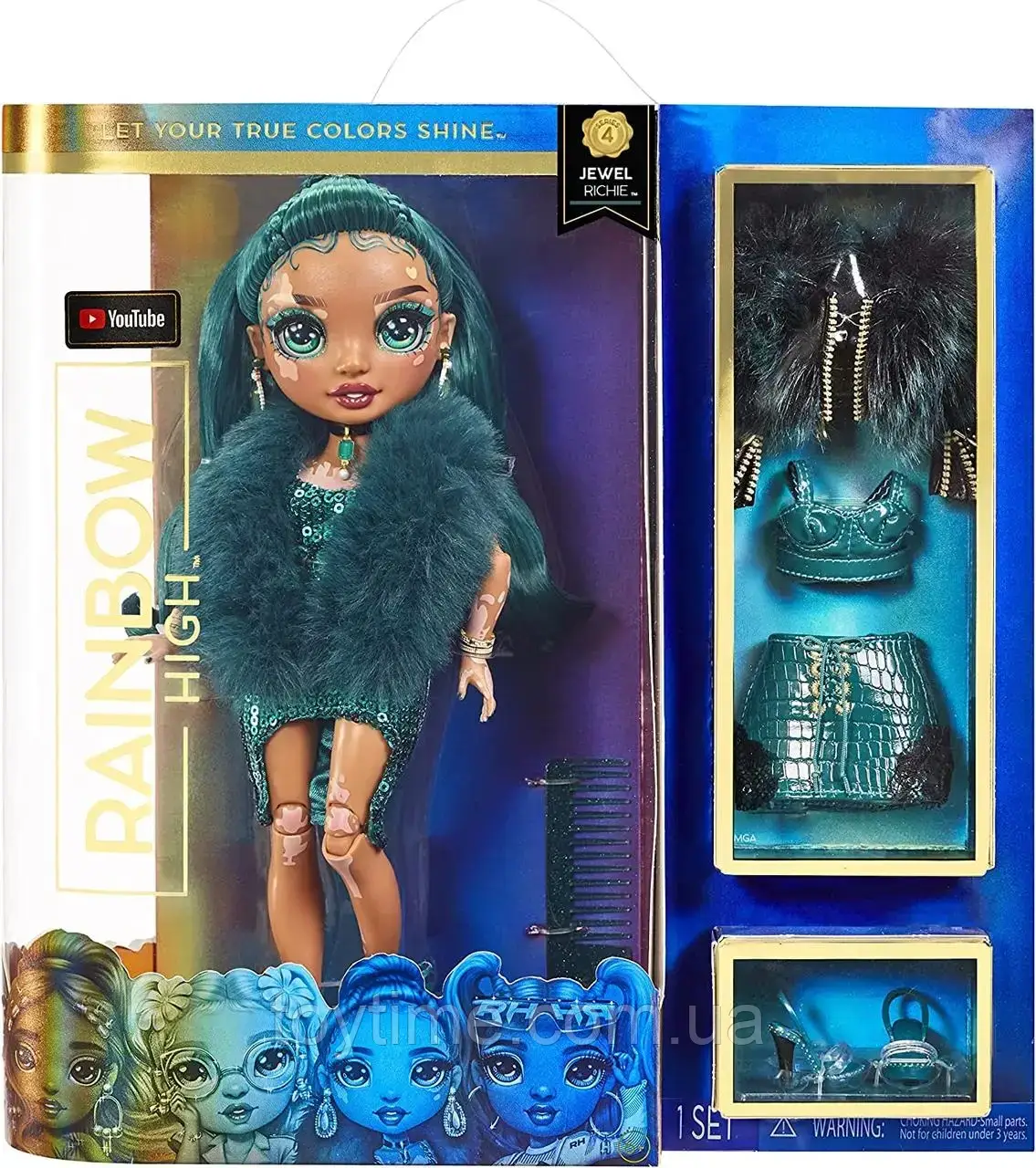 Лялька RAINBOW HIGH Рейнбоу Джуел Річі / Rainbow High Jewel Richie Emerald Green Fashion Doll
