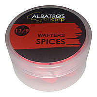 Вафтерсы бойлы нейтральной плавучести WAFTERS SPICES (СПЕЦИИ) 11*9 "Albatros on Carp"