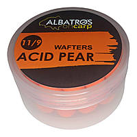 Вафтерсы бойлы нейтральной плавучести WAFTERS ACID PEAR (КИСЛАЯ ГРУША) 11*9 "Albatros on Carp"