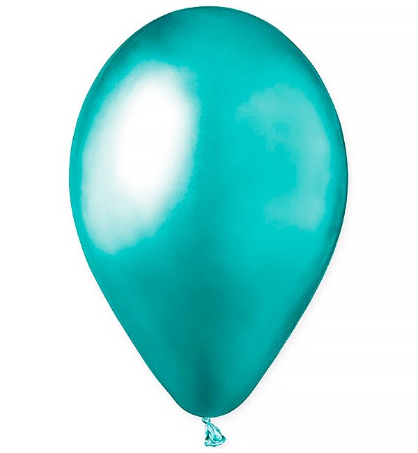 Повітряні кульки (33 см) 5 шт, Італія, зелений (хром)