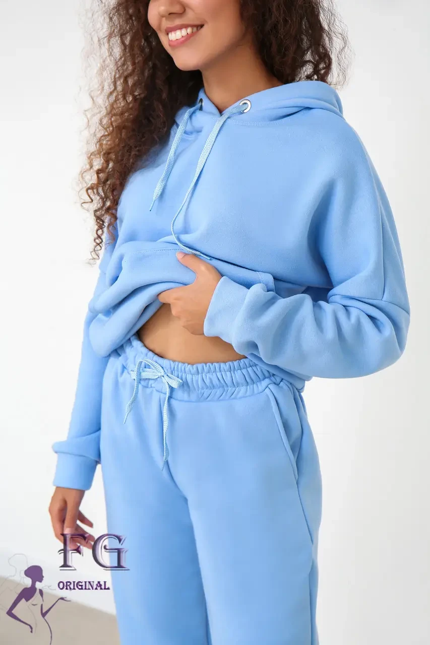 Спортивний костюм оверсайз зі щільного трикотажу тринитка від 42 до 52