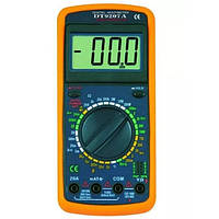 Цифровий мультиметр тестер Digital DT-9207A Жовтий із чорним