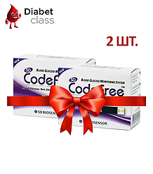 Тест-смужки для визначення глюкози в крові SD CodeFree 50 шт. 2 паковання