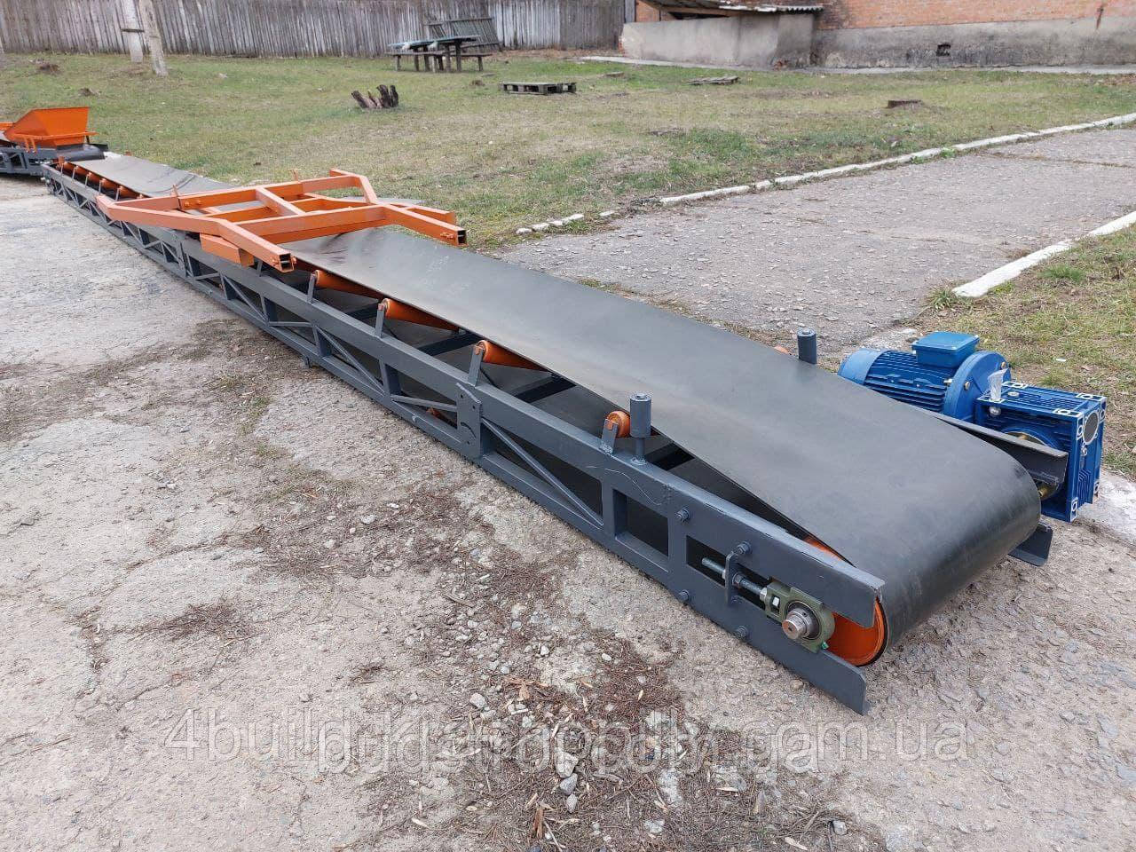 Транспортер стрічковий, жолобчтого типу, конвеєрна лінія ЛТ-9м-600мм