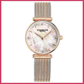 Жіночий наручний годинник зі сталевим ремінцем Cambria Quartz Classic Stührling (оригінал)