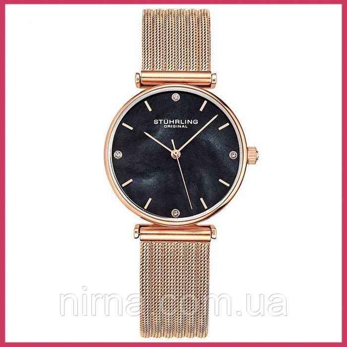 Жіночий наручний годинник зі сталевим ремінцем Cambria Quartz Stührling (оригінал)