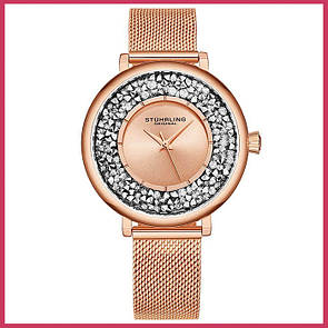 Жіночий наручний годинник  зі сталевим ремінцем Quartz Classic Stührling (оригінал)