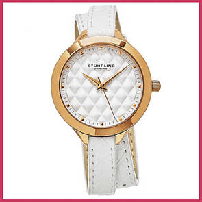 Жіночий наручний годинник  зі шкіряним ремінцем Deauville Quartz Fashion Stührling (оригінал)