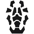 Velcro панелі липучки на шолом каску (11 шт.), Чорний, фото 4