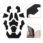 Velcro панелі липучки на шолом каску (11 шт.), Чорний, фото 7