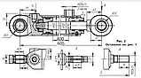 Гідроциліндр ГЦ 50.30.400.605 шс 25 с/х машин, РСУ, МКСМ (хід штока 400 мм), фото 2