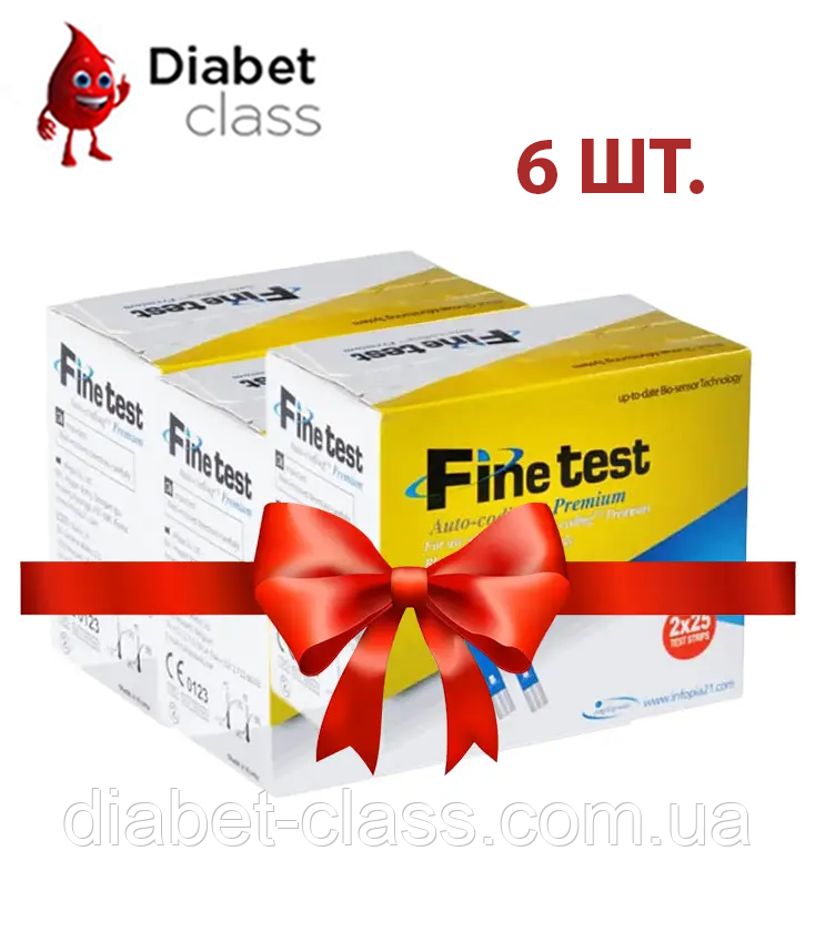 Тест-смужки FineTest Premium (Файн Тест Преміум) 50 штук 6 пачок