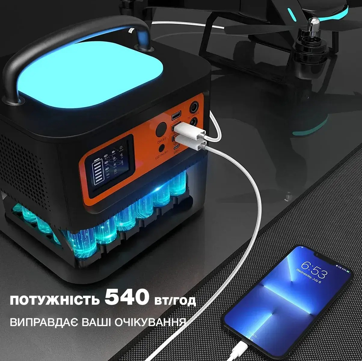 Большой повербанк с розеткой 220 вольт TIG FOX 540Wh 150000 мАч/3.6 ...