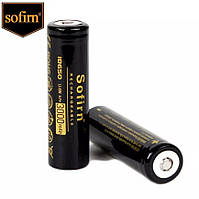 Акумулятор 18650 SOFIRN 3000 mAh Li-Ion 3.7v, 500циклів, Немає ефекту пам'яті, Реальна ємність, Оригінал, 1 шт.
