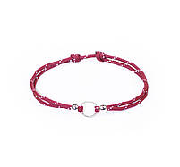 Шнурок для адресника Dog Walking 30-50 см. світловидбиваючий марсала, фото 2