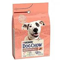 Dog Chow Sensitive Salmon с лососем сухой корм для собак склонных к аллергии 2,5 кг