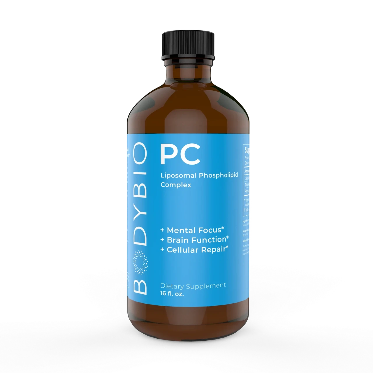 BodyBio PC Phosphatidylcholine/Фосфатидилхолін Підвищення пам'яті та уваги 473 мл