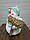 Фігурка новорічного Сніговика «Вітаю» , декоративна статуетка сніговика 32см, фото 2