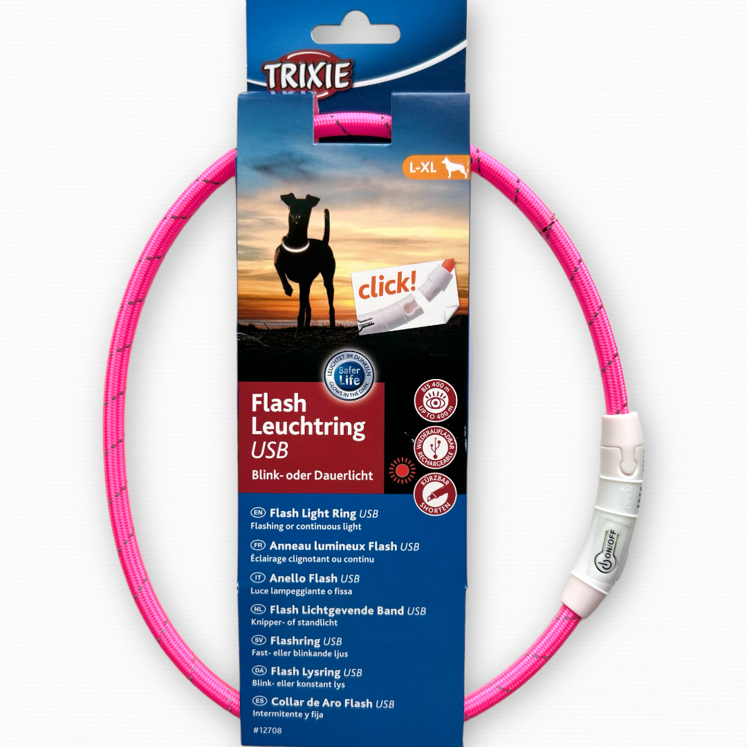 Нашийник світлодіодний для великих собак (USB) Trixie, фото 1