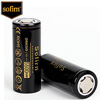 Акумулятор SOFIRN 26650 5500mAh Li-Ion 3.7v, 1000 циклів, Немає ефекту пам'яті, Реальна ємність, Оригінал, 1 шт.