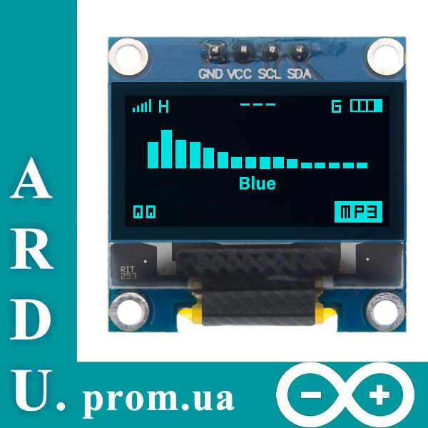 0.96 OLED Arduino дисплей модуль 128х64 [#5-7]