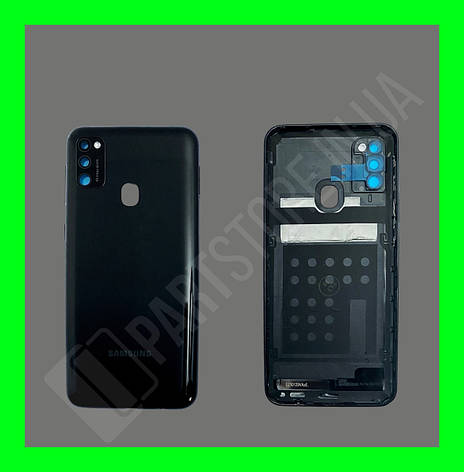 Кришка Samsung M21 M215 Black зі склом камери, фото 1