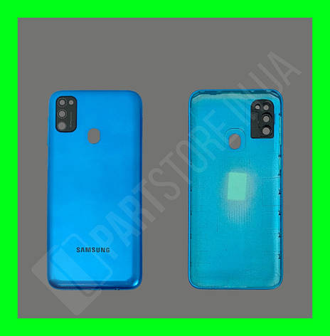 Кришка Samsung M30s M307 Blue зі склом камери, фото 1