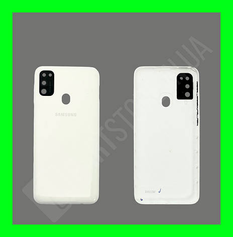 Кришка Samsung M30s M307 White зі склом камери оригінал, фото 1